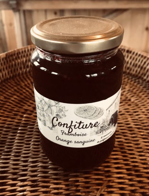 Confiture de framboise et orange sanguine